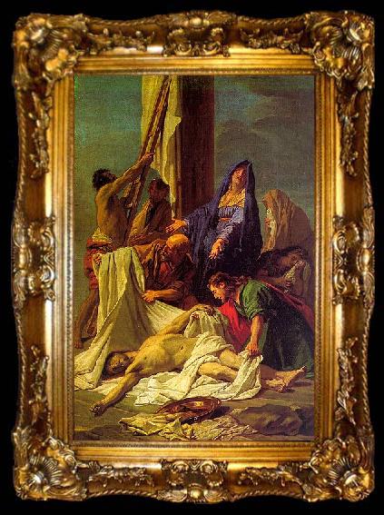 framed  Jean-Baptiste Jouvenet The Descent from the Cross, ta009-2
